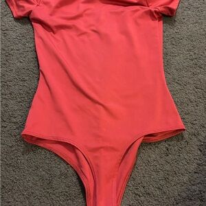 X-Small  Bright Red Bodysuit